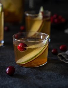 Winter white sangria