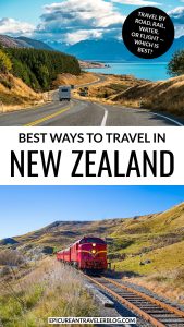 Best ways to travel in New Zealand pin