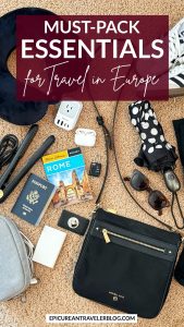 Must-pack essentials for travel in Europe